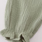 Premium sage ruffle pants set