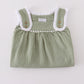 Premium sage ruffle pants set
