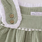 Premium sage ruffle pants set