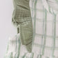 Premium sage ruffle plaid bubble