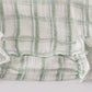 Premium sage ruffle plaid bubble