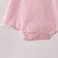 Pink ribbon ruffle bow bubble