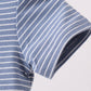 Blue stripe truck embroidery romper