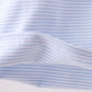 Blue stripe apple embroidery shirt
