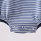 Blue stripe truck embroidery bubble