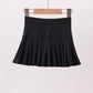 Black pleated skort