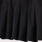 Black pleated skort