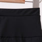 Black pleated skort