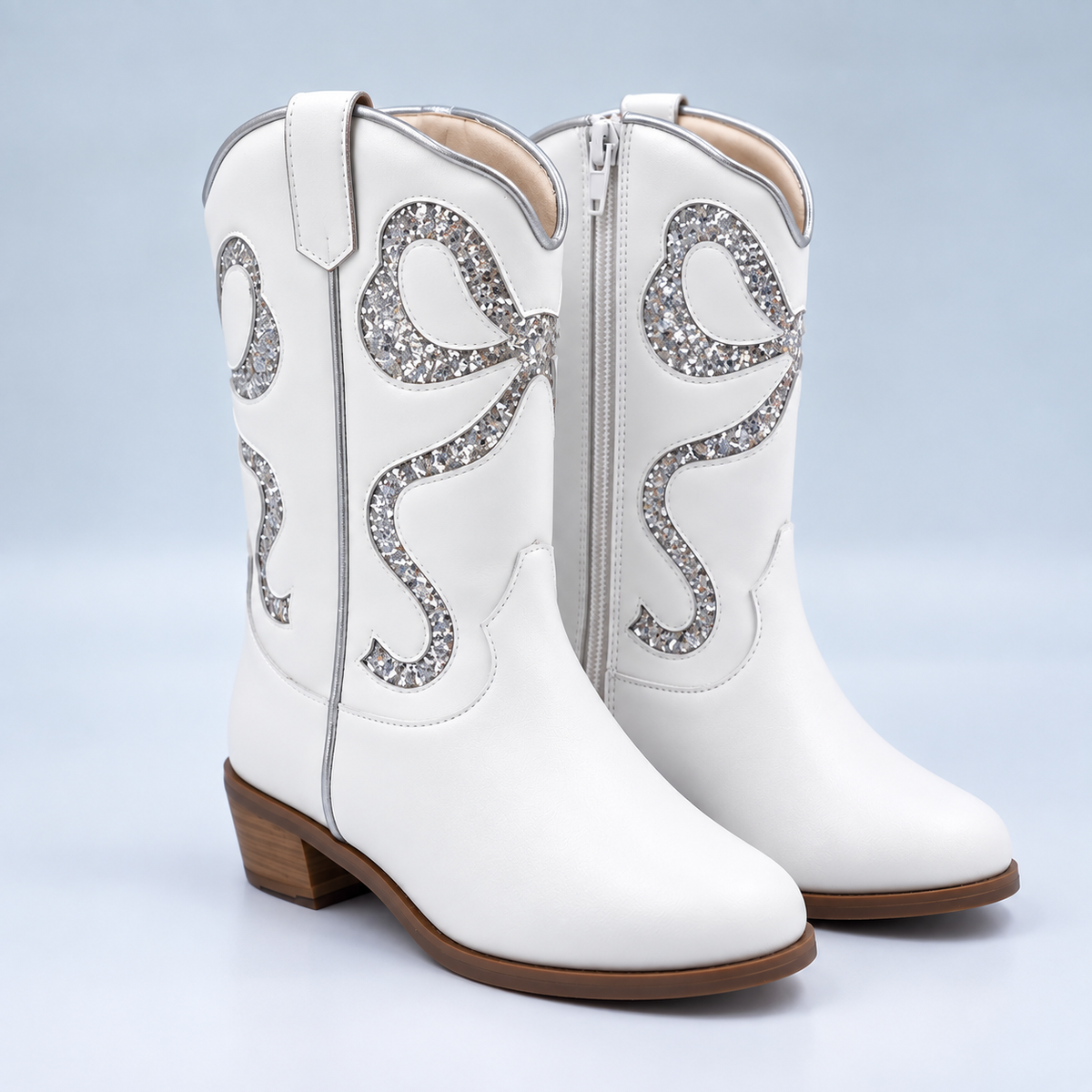 Silver Glitter Boot PO