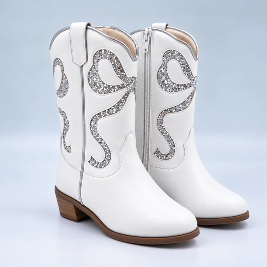 Silver Glitter Boot PO