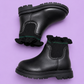 Black Ruffle Boot