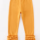 Platinum Yellow ruffle girl pants