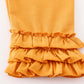 Platinum Yellow ruffle girl pants