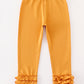 Platinum Yellow ruffle girl pants