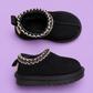 Slip on Suede Boot Black