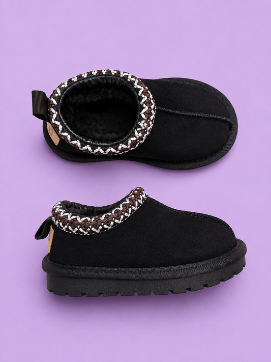 Slip on Suede Boot Black