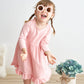 Pink ruffle girl dress