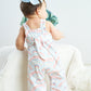 Rainbow print girl jumpsuit