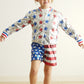 Patriotic sequin girl shorts