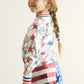 Patriotic sequin girl shorts