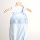 Blue easter bunny hand-smocked boy bubble