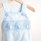 Blue easter bunny hand-smocked boy bubble