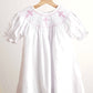 Pink easter cross hand-smocked girl dress