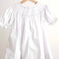 Pink easter cross hand-smocked girl dress