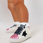 Pink and Black comes with white laces