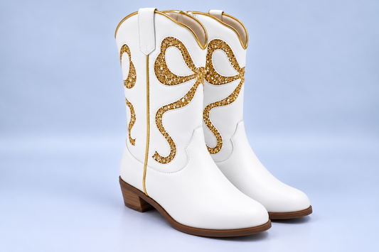 Gold Glitter Boot PO