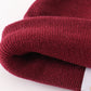 Burgundy ribbed basic knit beanie