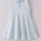 Blue active gingham dress set