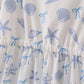 Blue seashell bow mom&me dress