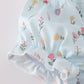 Blue floral bloomer set