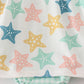 Blue seashell bow ruffle bubble