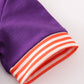 Purple I love clemson applique bubble