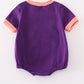 Purple I love clemson applique bubble