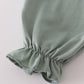 Sage turkey french knot ruffle pants set