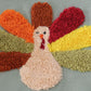 Sage turkey french knot ruffle bubble