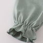Sage turkey french knot ruffle bubble
