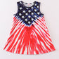 Patriotic flag print dress