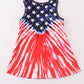 Patriotic flag print dress