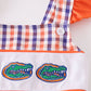 Florida gators embroidery plaid 2pc girl swimsuit