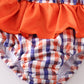 Florida gators embroidery plaid 2pc girl swimsuit