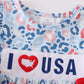 I love USA patriotic embroidery girl set