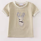 Camouflage deer applique boy top