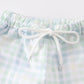Green plaid boy trunk shorts