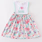 Floral I love mom embroidery dress