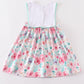 Floral I love mom embroidery dress