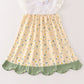 Yellow floral lace dress